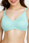 Rosaline Everyday Double Layered Non Wired 3/4th Coverage T-Shirt Bra - Aruba Blue — thumbnail 4